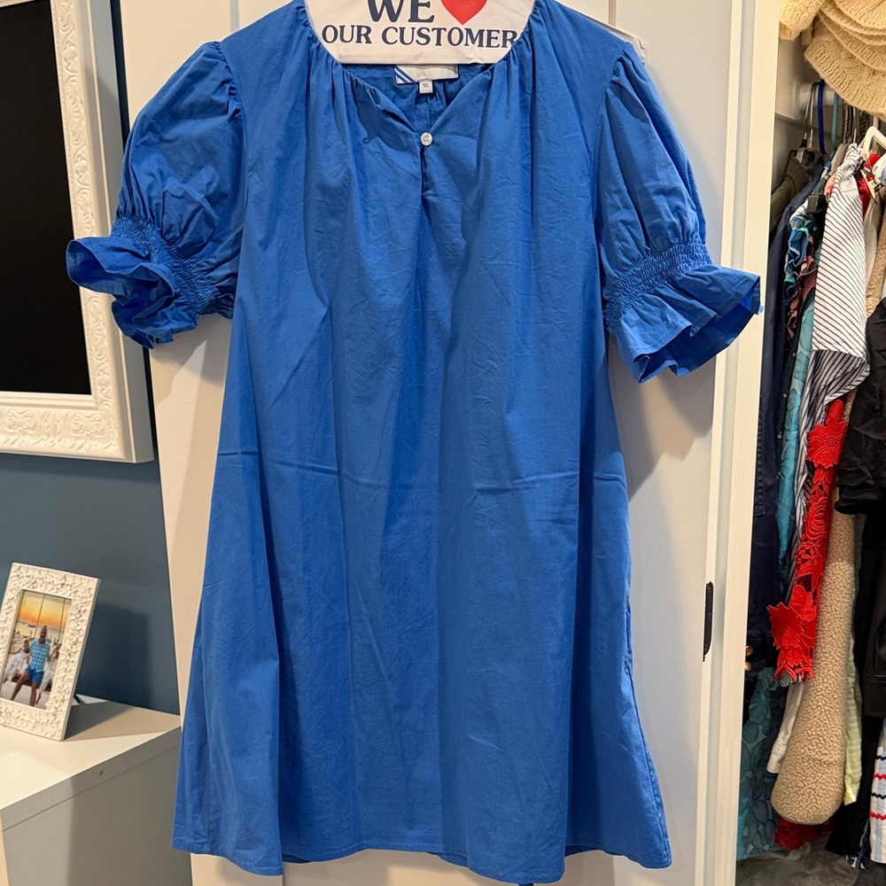 Addison Bay Vibrant Blue Mini Dress